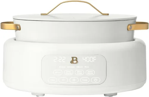 Miniatura 3 de Multicocina eléctrica 10 en 1, olla programable de 6 cuartos de galón con pantalla digital, interior antiadherente, controles de un solo toque