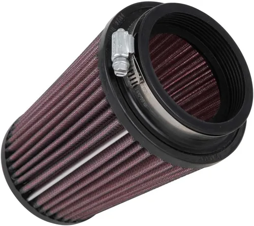 Miniatura 12 de K&N RU-5111 - Filtro de aire universal con sistema de abrazaderas redondas cónicas; diámetro interno de la brida 3 pulgadas (76 mm); altura 5.75