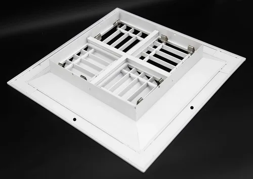 Miniatura 9 de HVAC Premium Rejilla de aire HVAC de techo ajustable de aluminio extruido de 18 '' de ancho x 18 '' de alto – intercambiable: 1 vía