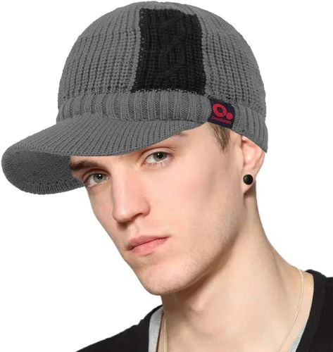 Miniatura 69 de Janey&Rubbins Gorro de punto diario con orejeras con forro polar y calavera