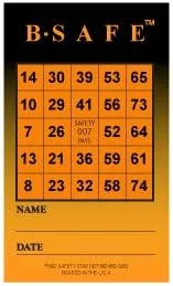Miniatura 4 de B-Safe - Tarjetas de bingo de seguridad, paquete de 600