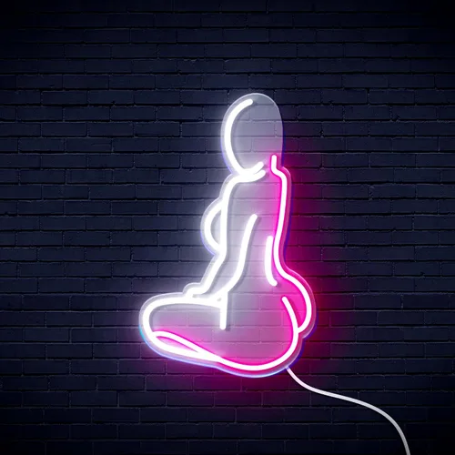 Miniatura 9 de ADVPRO Señora Back Shape Flex Silicone LED Neon Sign - Azul - st16s32-fnu0267-b
