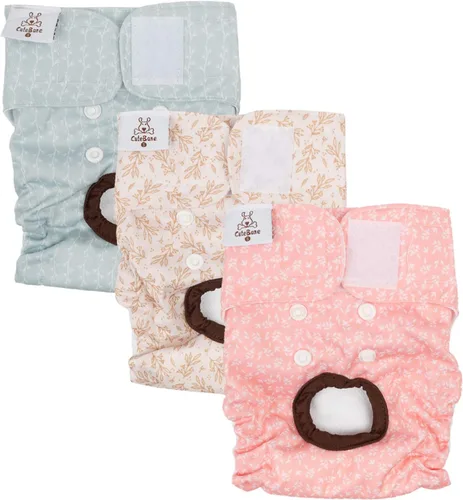 Miniatura 2 de CuteBone - Pañales lavables para perros, talla XS, paquete de 3, D16XS