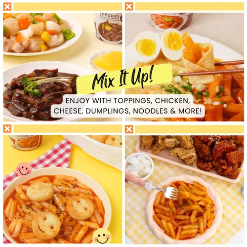 Miniatura 6 de Yopokki Taza Instantánea de Tteokbokki (Mantequilla de Cebolla, 2 Tazas) Comida callejera coreana con salsa sabor a mantequilla de cebolla. Pastel