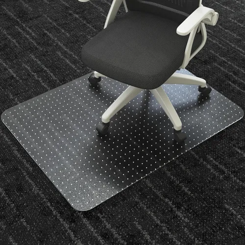 Miniatura 10 de Alfombrilla para silla de oficina para suelos duros - 45''×53'', protector de suelo transparente de PVC resistente para madera/azulejos