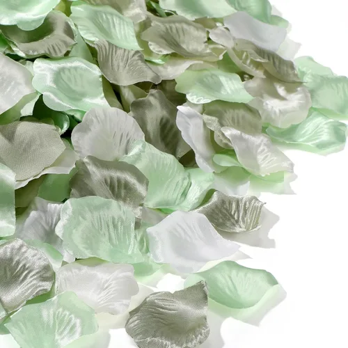 Miniatura 16 de Tigeen 600 pétalos de rosa de seda azul marino artificiales para boda, cesta de flores para niñas, pasillo, dispersos, centros de mesa, fiesta