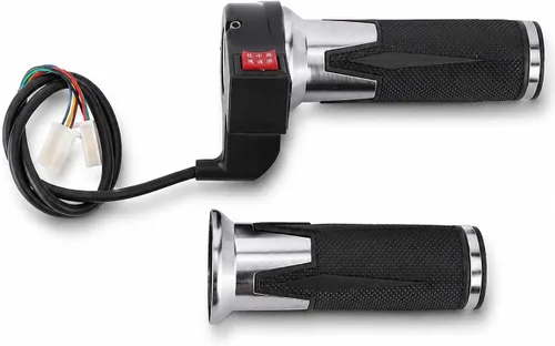 Keenso Control de velocidad de agarre del acelerador, 1 par de manillar, agarre del acelerador de 3 velocidades, mango universal del acelerador para