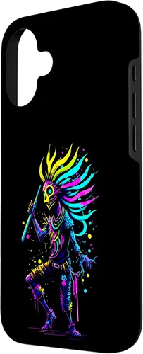 Miniatura 2 de iPhone 16 Dancing Kokopelli Mystical Abstract Illustration Case