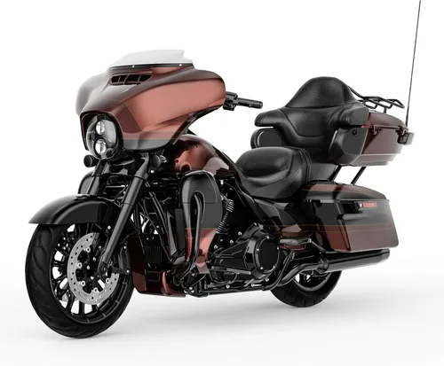 Miniatura 6 de Carenado Exterior Skir Compatible con Harley Touring Electra Glide, Street Glide, Ultra Limited 2014-2023 Auburn Sunglo & Black Hole With Rich