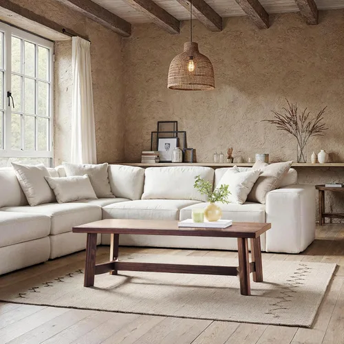 Miniatura 8 de Walker Edison Colt Modern Farmhouse - Mesa de centro redonda de madera maciza, 36 pulgadas, color espresso