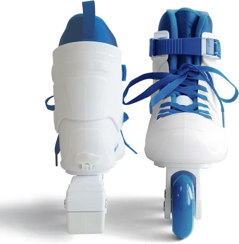 Miniatura 2 de Patines en línea para mujeres y niñas, cuchillas de rodillo de tamaño ajustable para mujeres adultas, carcasa dura ABEC-7, suaves y cómodos Azul