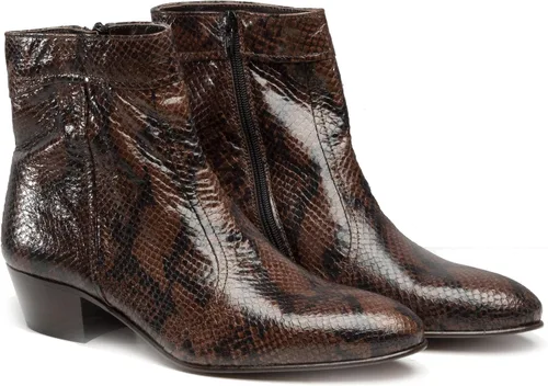 Miniatura 2 de Club Cubano EMMANUEL - Botas de cuero para hombre con tacón cubano Coñac