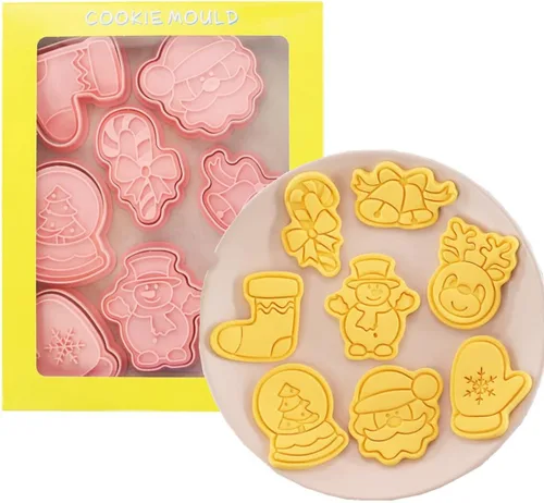 Miniatura 12 de 8 Piezas Moldes de Galletas de la Estatua de la Libertad para Hornear Moldes de Galletas, Prensa Torre Eiffel, Juego de Moldes de Galletas
