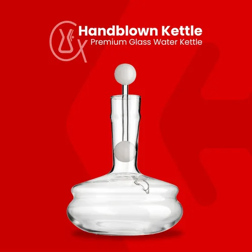 Miniatura 2 de CHEMEX Hervidor de agua de vidrio soplado a mano, 2 cuartos de galón