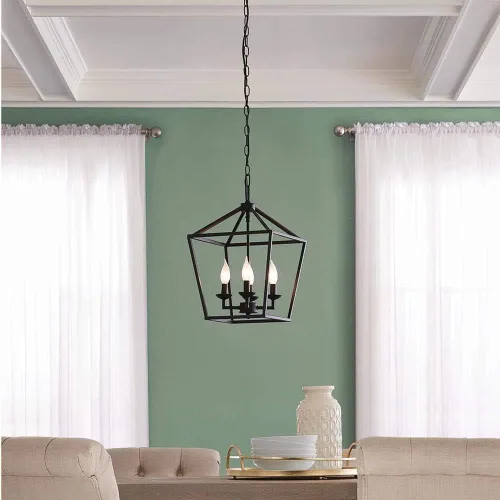Miniatura 7 de Home Decorators Collection 4- Candelabro enjaulado de bronce claro