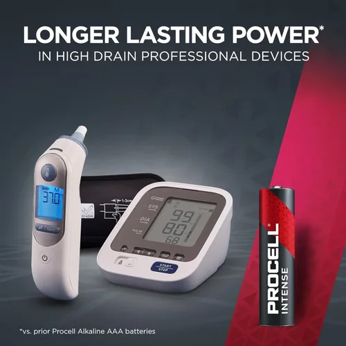 Miniatura 4 de PROCELL Pilas alcalinas AA intensas, AA alcalinas de 1.5 V para dispositivos profesionales de alto drenaje, doble batería A con potencia de larga