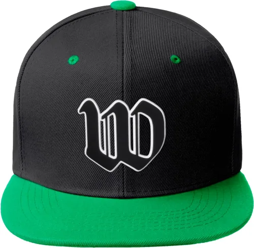 Miniatura 1177 de Daxton Gorra clásica con visera de billete plano con letras del alfabeto inglés antiguo de la A a la Z
