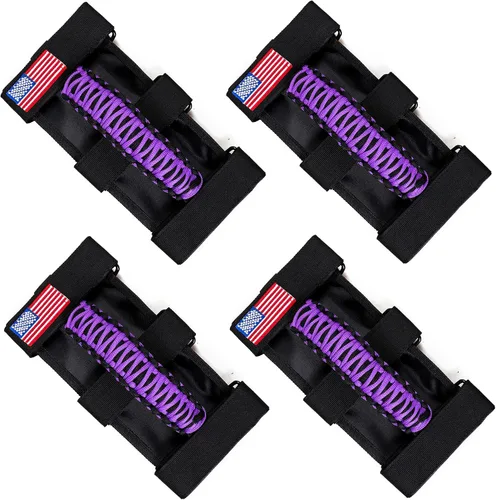 Miniatura 11 de 2 asas de agarre para barra antivuelco, mango de agarre de paracaídas para Jeep Wrangler YJ TJ JK JL y Gladiator JT 1955-2024 UTV ATV, apto