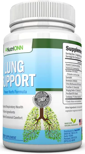 Miniatura 9 de NutriONN Desintoxicación y limpieza pulmonar - Ideal para fumadores - Extra fuerte - Suplementos 100% herbarios de salud pulmonar - Apoyo