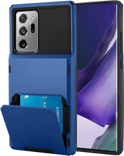 Miniatura 135 de Funda tipo cartera para Samsung Galaxy S22 Ultra con 4 ranuras para tarjetas de crédito a prueba de golpes, funda híbrida de protección reforzada