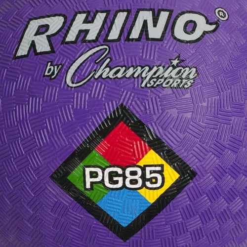 Miniatura 2 de Champion Sports - Pelotas de juego Rhino Playground de 8.5"D - Dos capas, envoltura de nailon, PURPURA