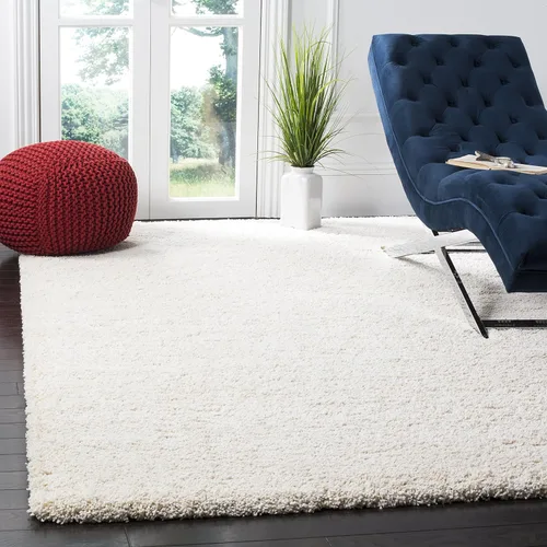 Miniatura 164 de SAFAVIEH Accent Rug 2'x3' - Milan Shag Collection - Modern Design, Dark Beige, Ultra Plush Thick Pile, Ideal for Bedroom, Nursery, Living Room