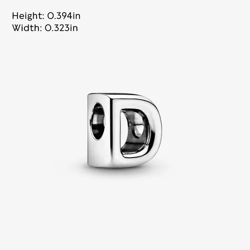 Miniatura 5 de Colgante de plata de ley 925 con letra PANDORA