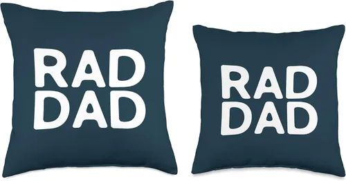 Miniatura 3 de Funny Rad Dad Cool Dad Joke Humor Quote Gift for Fathers Day Throw Pillow