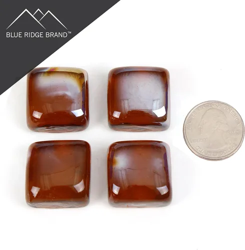 Miniatura 4 de Cubos reflectantes de vidrio para hoguera, vidrio de grado profesional para hoguera, roca de vidrio de 1 pulgada, piedras de vidrio, hoguera de gas