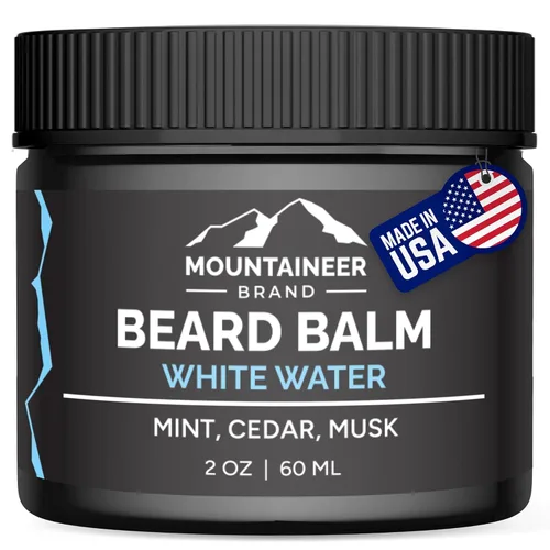 Miniatura 13 de Mountaineer Brand Bálsamo natural para barba sin perfume Mantequilla de barba para hombres Condimentador sin enjuague Hidrata, suaviza