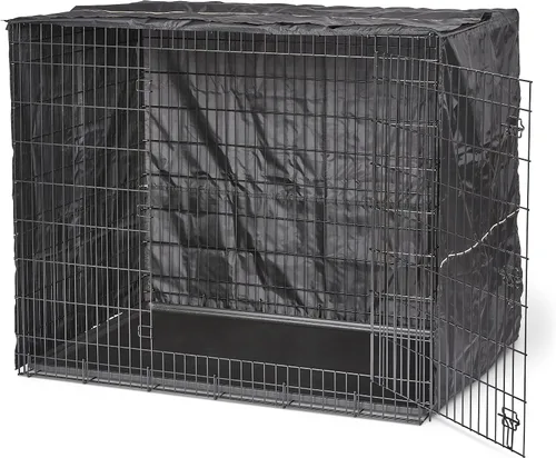 Miniatura 6 de MidWest Homes for Pets - Funda XXL para jaula de perro, cubierta de perrera de poliéster negro para privacidad, apta para la mayoría de jaulas