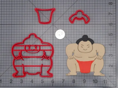 Miniatura 2 de Sumo Wrestler 266-I328 - Cortador de galletas