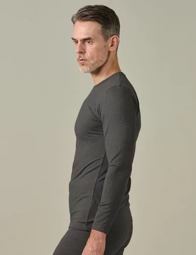Miniatura 4 de LAPASA Ropa interior térmica para hombre, cuello redondo, manga larga, capa base, ligera, peso medio, pesado, invierno, M09M26M55