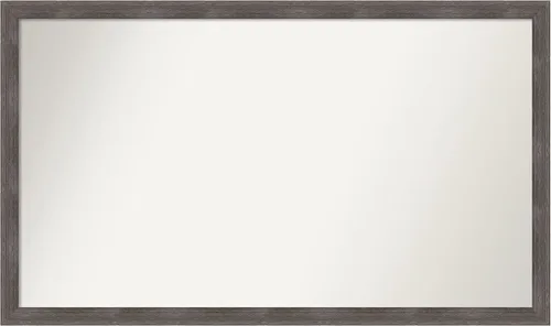 Miniatura 443 de Amanti Art Espejo personalizado, espejo de baño gris plomo a rayas, espejo de pared o espejo de tocador de baño sobre el fregadero
