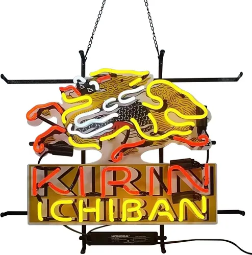 Letreros de neón para bar de cerveza, club, dormitorio, Kirin Ichiban, letrero de neón de vidrio para oficina, hotel, pub, cafetería, boda, fiesta,