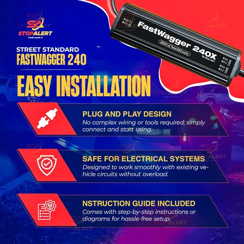 Miniatura 3 de WigWagger señal oscilante electrónica alternante, con 72 destellos de LED, relé de emergencia para policía, ambulancia, controlador universal de LED