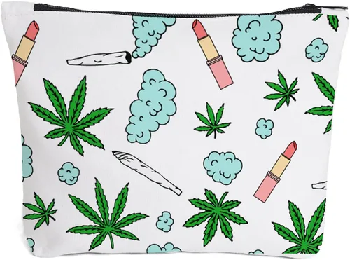 Miniatura 14 de Bolsa de cosméticos de maquillaje con cremallera podría ser maquillaje cosmético bolsa de viaje artículos de tocador Maquillaje Caso-Hoja