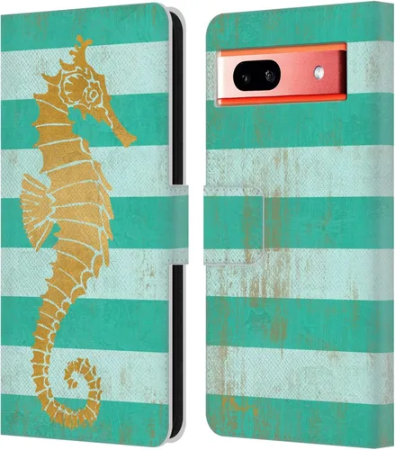 Miniatura 15 de Head Case Designs Officially Licensed Paul Brent Agate Mermaid Coastal Leather Wallet Case Compatible with Google Pixel 7a