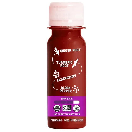 Miniatura 9 de Vive Organic Shot de Saúco para Apoyo Inmunológico, Cúrcuma y Jengibre Prensados en Frío, Sin Gluten, Vegano, Refuerzo de Inmunidad de Saúco, 2 Fl