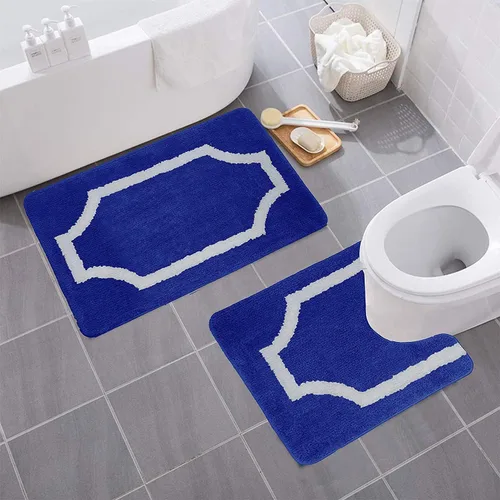 Miniatura 44 de YHF - Alfombras de baño de 20 x 32 pulgadas, extra gruesas y suaves, de microfibra peluda, lavables a máquina, alfombras de baño absorbentes, tapete