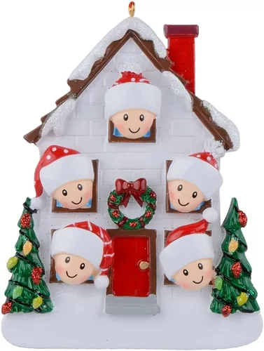 Miniatura 7 de House Family of 2 - Adorno de Navidad personalizado para pareja 2023 – Adorno de primera Navidad en el nuevo hogar – Regalo único de recuerdo