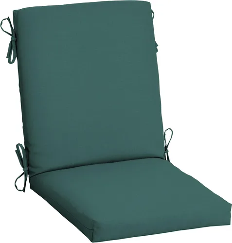 ARDEN - Cojín para silla de comedor exterior de 20 x 20 pulgadas, resistente al agua y a la decoloración, textura verde azul pavo real