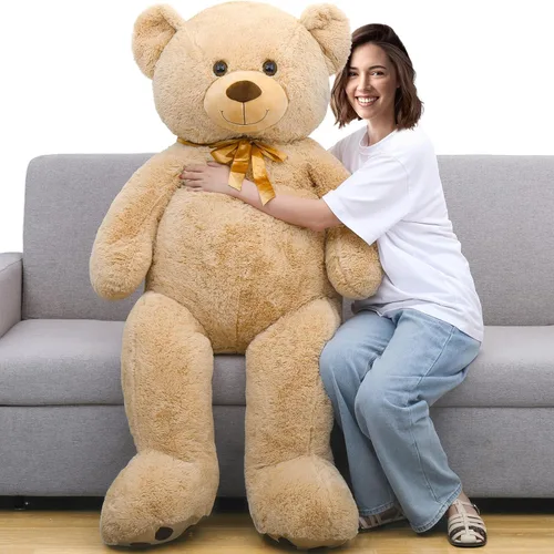 Miniatura 15 de Tezituor Oso de Peluche Marrón Beige de 24 Pulgadas - Juguetes de Oso de Peluche para Niños y Niñas