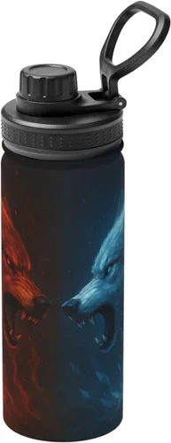 Miniatura 12 de Bear Llove Insulated Stainless Steel Kettle Print Funny Water Bottle Insulated Ideal for Sports and Travel