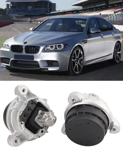Juego de 2 soportes de motor delantero izquierdo y derecho, compatible con BMW F10 F11 528i motor N20 (2012-2016), reemplaza # 22116785601,