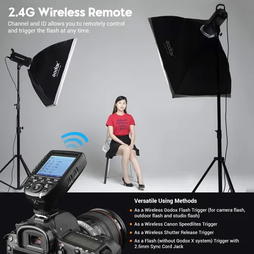 Miniatura 4 de Godox Disparador de flash inalámbrico XPro-C TTL para cámara Canon, sistema inalámbrico 2.4G X, diseño inclinado de pantalla grande HSS 1/8000s, 5