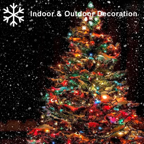 Miniatura 7 de echosari Paquete de 2 Luces de Cadena de Navidad a Batería, Cable Verde de 32 pies 100 Luces de Cadena de Hadas LED con Control Remoto Temporizador