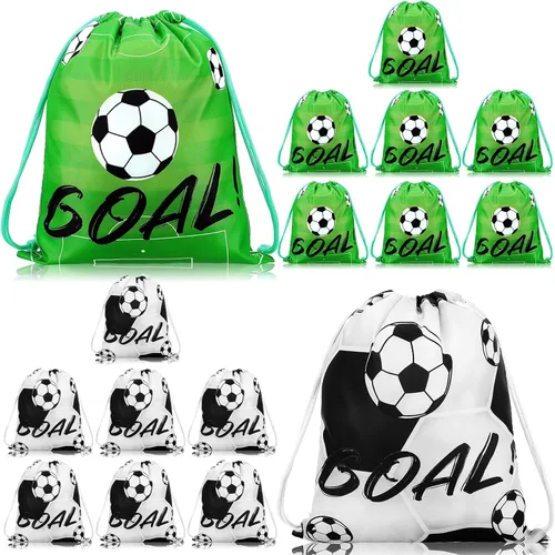 Miniatura 8 de Shappy Paquete de 16 bolsas de béisbol con cordón para recuerdos de fiesta, 12 x 10 pulgadas, bolsas de regalo, suministros de equipo, regalos