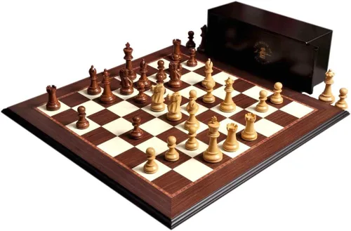 Miniatura 10 de The House of Staunton The Wild Knight Series Chess Set, Box, & Board Combination - 3.75" King