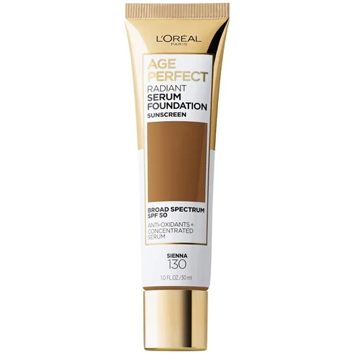 Miniatura 12 de L'Oreal Paris Age Perfect Base de suero radiante con SPF 50, Rosa Miel, 1 fl. oz. Rosa (honey rose)
